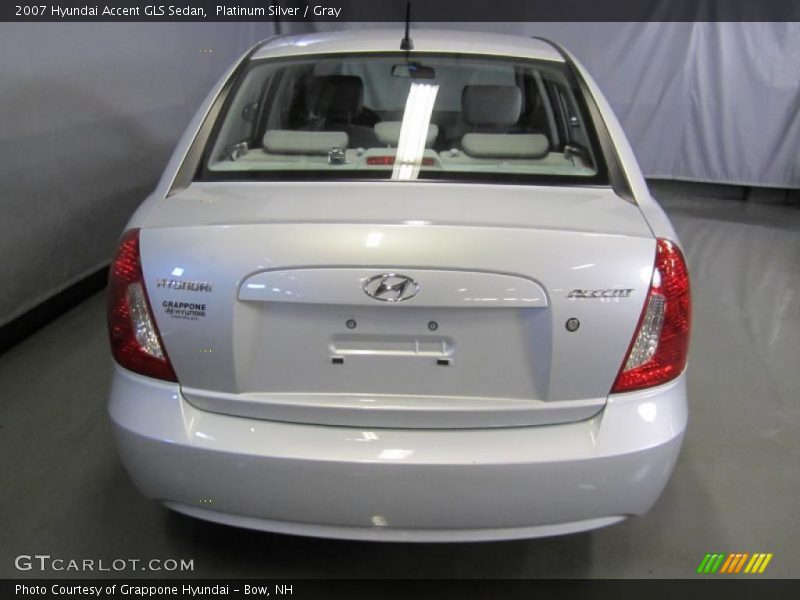 Platinum Silver / Gray 2007 Hyundai Accent GLS Sedan