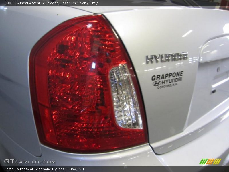 Platinum Silver / Gray 2007 Hyundai Accent GLS Sedan