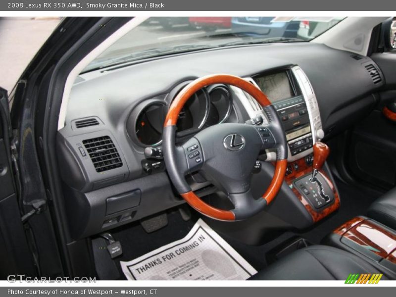 Smoky Granite Mica / Black 2008 Lexus RX 350 AWD