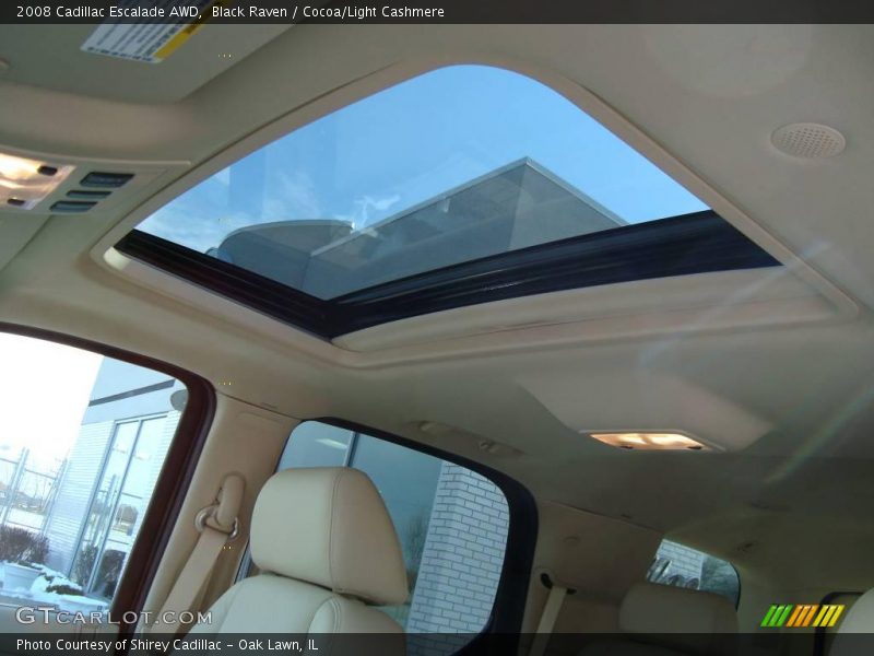 Black Raven / Cocoa/Light Cashmere 2008 Cadillac Escalade AWD