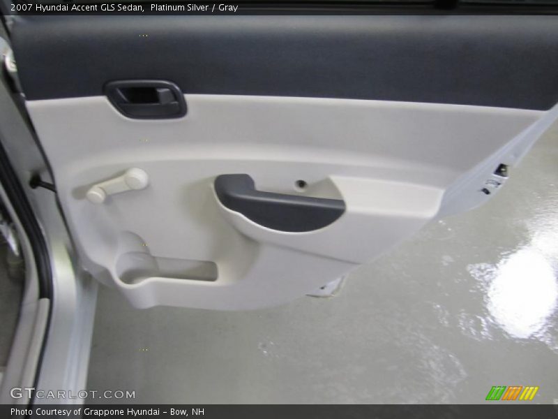 Platinum Silver / Gray 2007 Hyundai Accent GLS Sedan