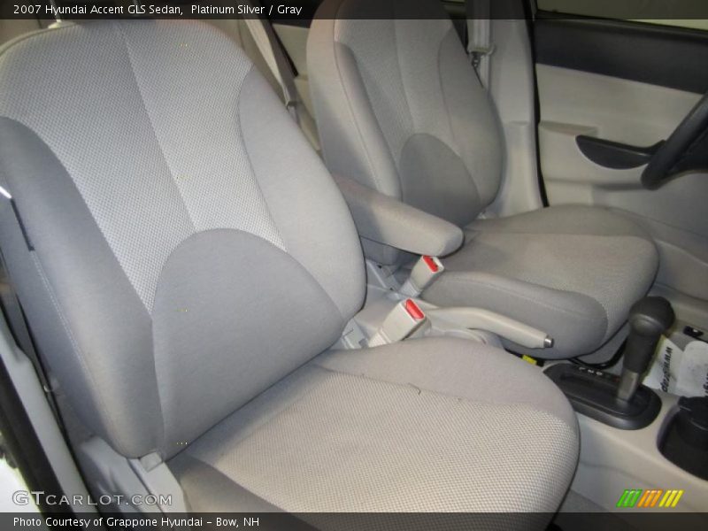 Platinum Silver / Gray 2007 Hyundai Accent GLS Sedan