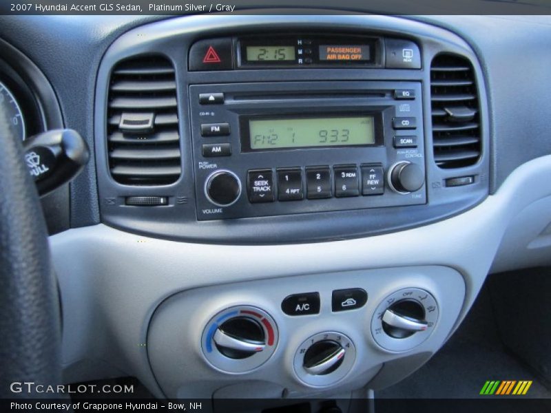 Platinum Silver / Gray 2007 Hyundai Accent GLS Sedan