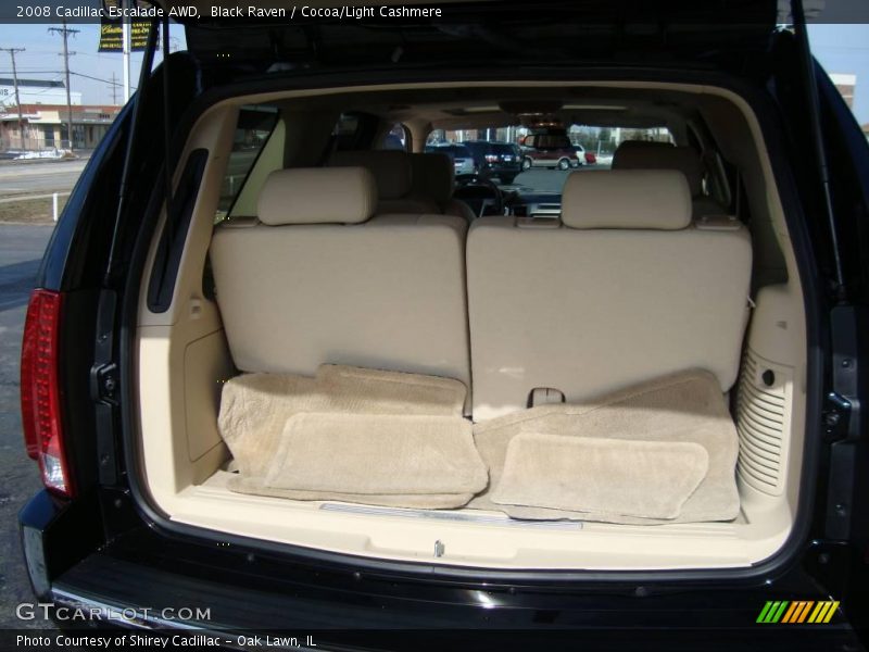 Black Raven / Cocoa/Light Cashmere 2008 Cadillac Escalade AWD