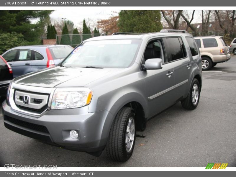Sterling Gray Metallic / Black 2009 Honda Pilot Touring 4WD