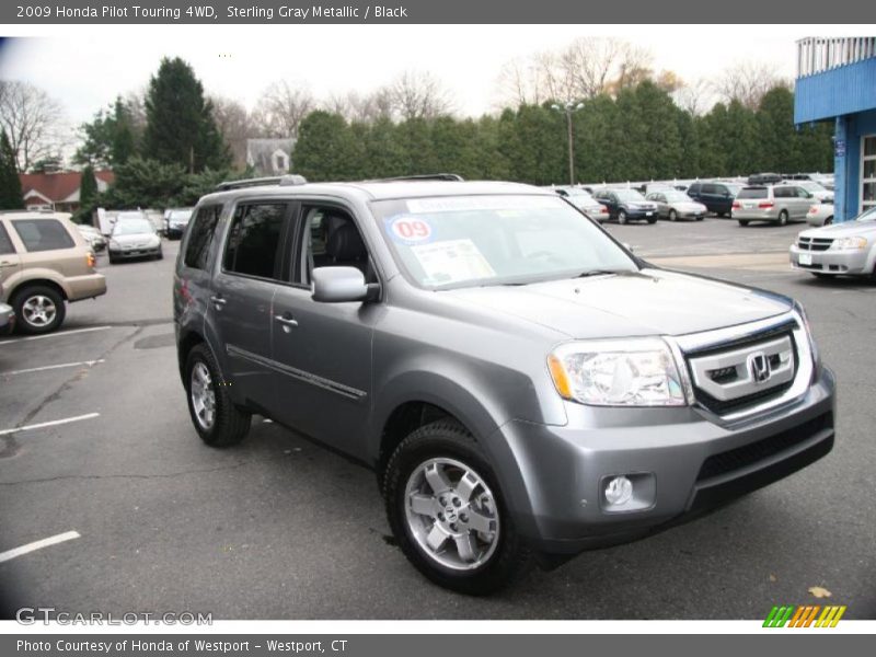 Sterling Gray Metallic / Black 2009 Honda Pilot Touring 4WD
