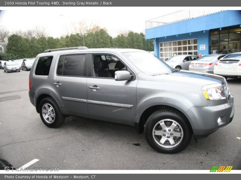 Sterling Gray Metallic / Black 2009 Honda Pilot Touring 4WD