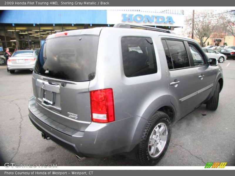 Sterling Gray Metallic / Black 2009 Honda Pilot Touring 4WD
