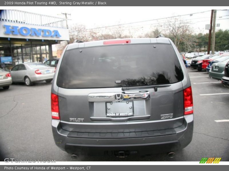 Sterling Gray Metallic / Black 2009 Honda Pilot Touring 4WD