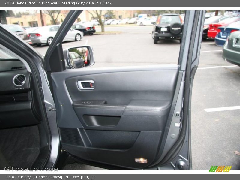Sterling Gray Metallic / Black 2009 Honda Pilot Touring 4WD