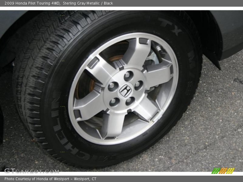 Sterling Gray Metallic / Black 2009 Honda Pilot Touring 4WD
