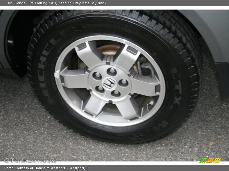 Sterling Gray Metallic / Black 2009 Honda Pilot Touring 4WD