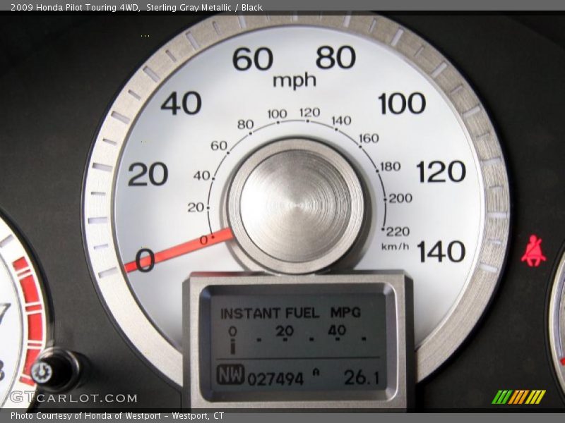 Sterling Gray Metallic / Black 2009 Honda Pilot Touring 4WD