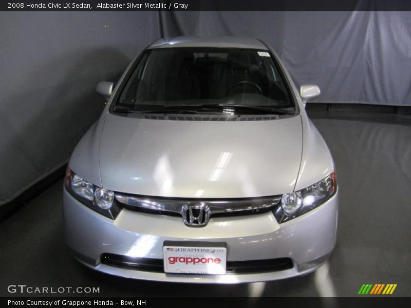 Alabaster Silver Metallic / Gray 2008 Honda Civic LX Sedan