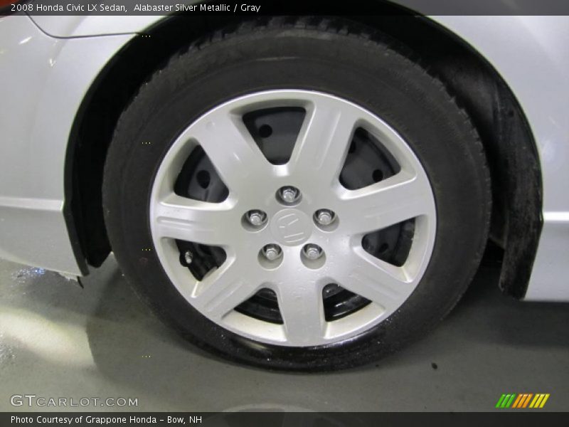 Alabaster Silver Metallic / Gray 2008 Honda Civic LX Sedan
