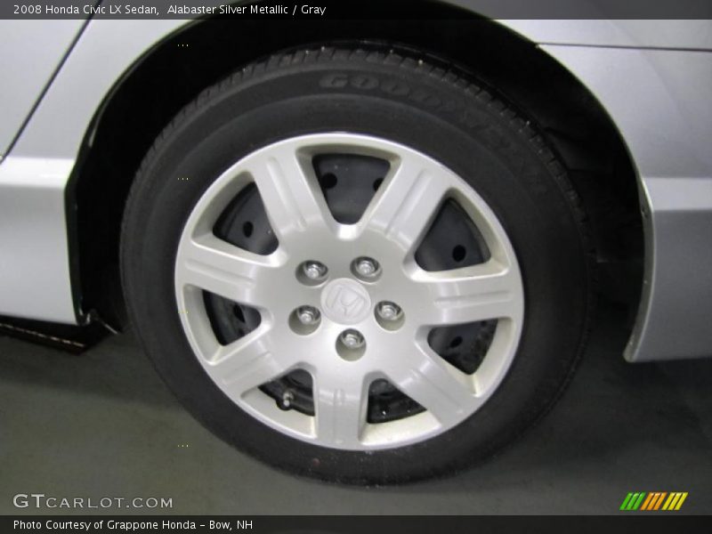 Alabaster Silver Metallic / Gray 2008 Honda Civic LX Sedan