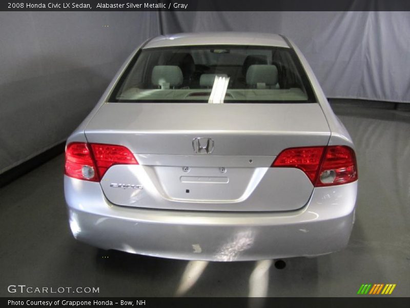 Alabaster Silver Metallic / Gray 2008 Honda Civic LX Sedan