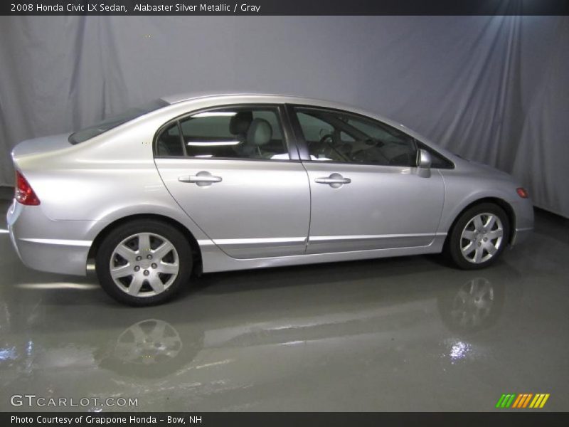 Alabaster Silver Metallic / Gray 2008 Honda Civic LX Sedan
