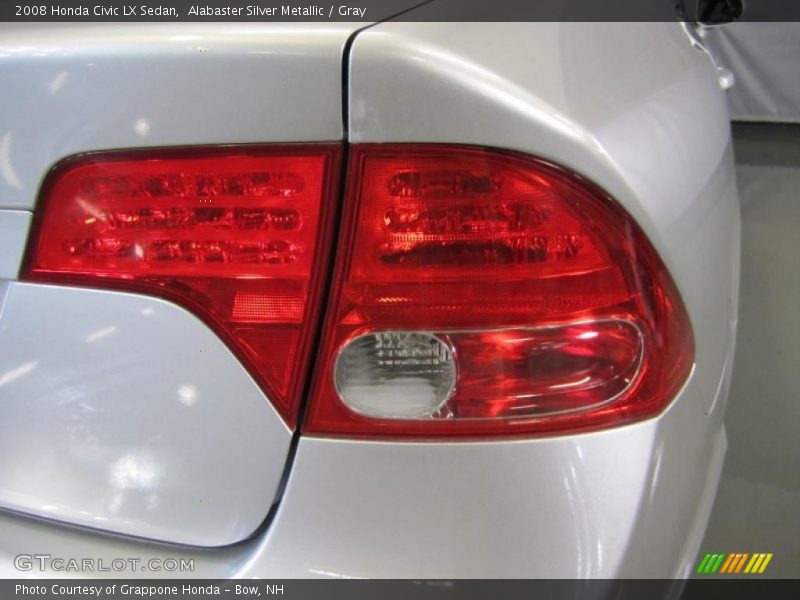 Alabaster Silver Metallic / Gray 2008 Honda Civic LX Sedan