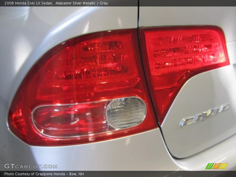 Alabaster Silver Metallic / Gray 2008 Honda Civic LX Sedan
