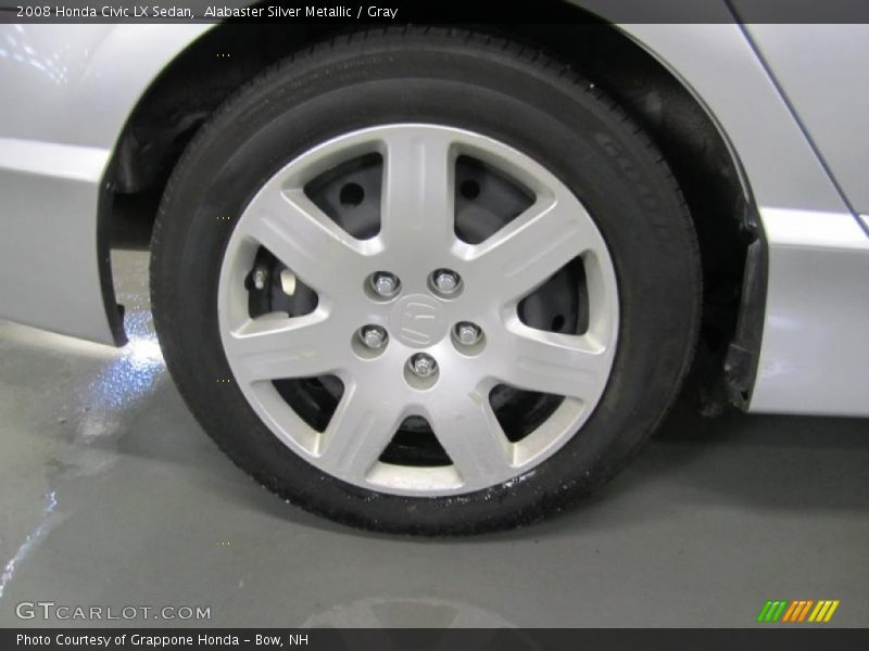 Alabaster Silver Metallic / Gray 2008 Honda Civic LX Sedan
