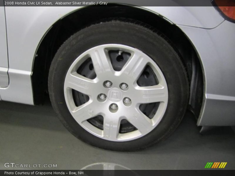 Alabaster Silver Metallic / Gray 2008 Honda Civic LX Sedan