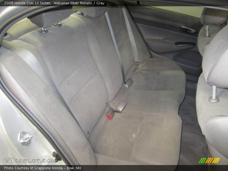 Alabaster Silver Metallic / Gray 2008 Honda Civic LX Sedan