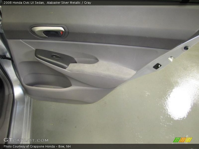 Alabaster Silver Metallic / Gray 2008 Honda Civic LX Sedan