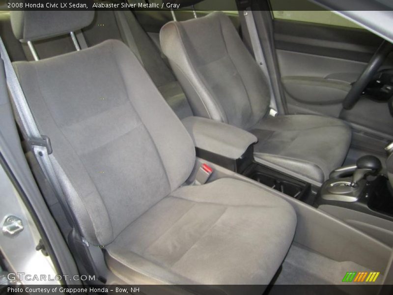 Alabaster Silver Metallic / Gray 2008 Honda Civic LX Sedan