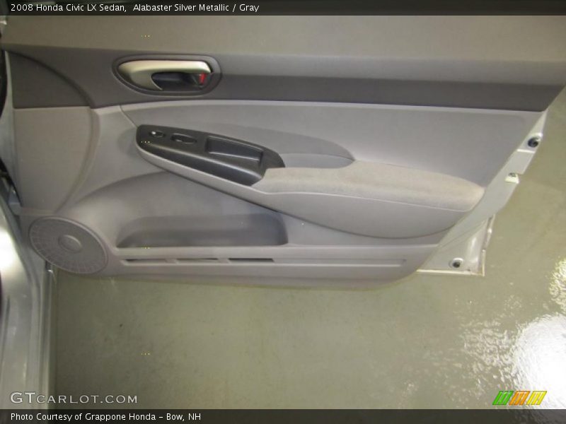 Alabaster Silver Metallic / Gray 2008 Honda Civic LX Sedan