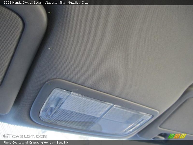 Alabaster Silver Metallic / Gray 2008 Honda Civic LX Sedan