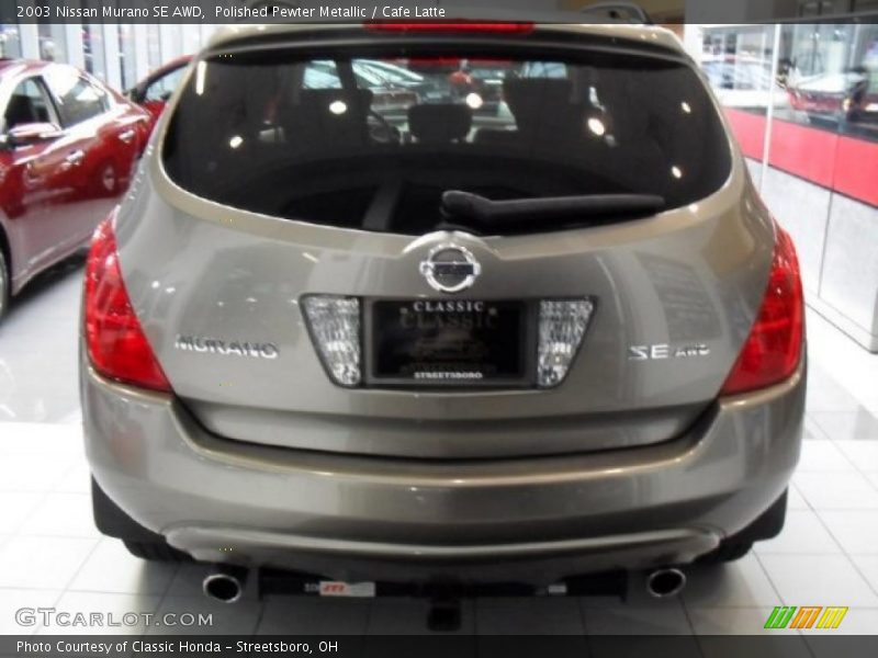 Polished Pewter Metallic / Cafe Latte 2003 Nissan Murano SE AWD