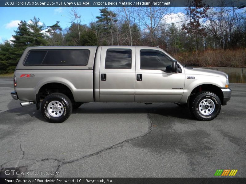  2003 F350 Super Duty XLT Crew Cab 4x4 Arizona Beige Metallic