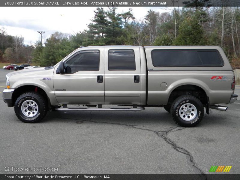  2003 F350 Super Duty XLT Crew Cab 4x4 Arizona Beige Metallic
