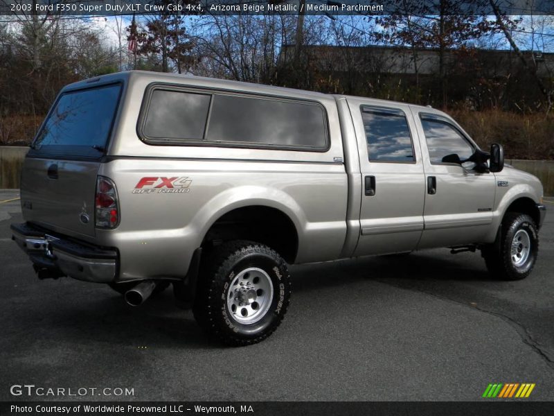 Arizona Beige Metallic / Medium Parchment 2003 Ford F350 Super Duty XLT Crew Cab 4x4