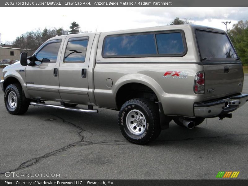 Arizona Beige Metallic / Medium Parchment 2003 Ford F350 Super Duty XLT Crew Cab 4x4