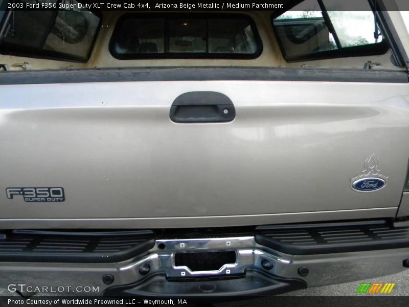 Arizona Beige Metallic / Medium Parchment 2003 Ford F350 Super Duty XLT Crew Cab 4x4