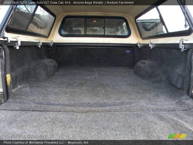 Arizona Beige Metallic / Medium Parchment 2003 Ford F350 Super Duty XLT Crew Cab 4x4