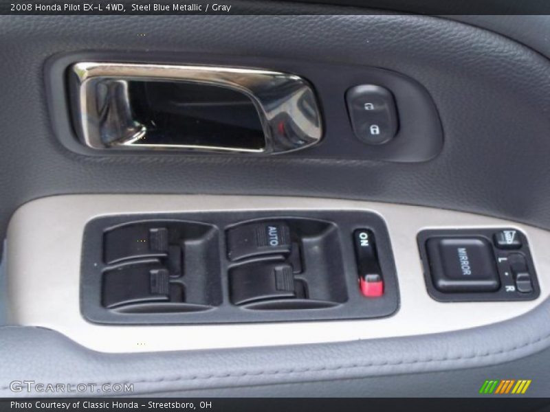 Steel Blue Metallic / Gray 2008 Honda Pilot EX-L 4WD