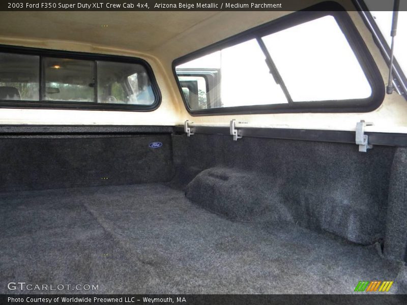 Arizona Beige Metallic / Medium Parchment 2003 Ford F350 Super Duty XLT Crew Cab 4x4