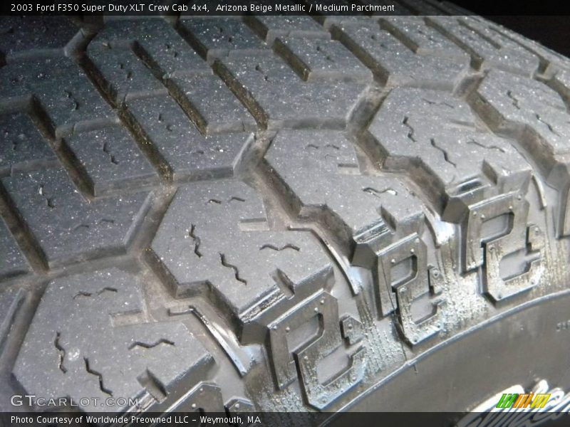 Arizona Beige Metallic / Medium Parchment 2003 Ford F350 Super Duty XLT Crew Cab 4x4
