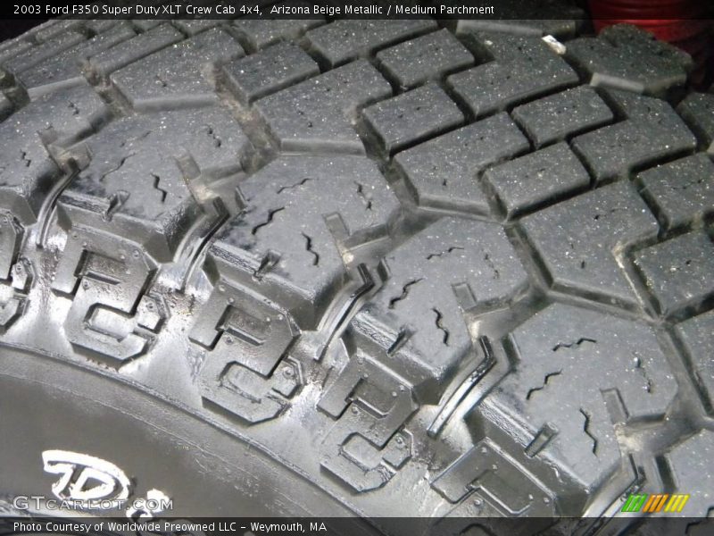 Arizona Beige Metallic / Medium Parchment 2003 Ford F350 Super Duty XLT Crew Cab 4x4