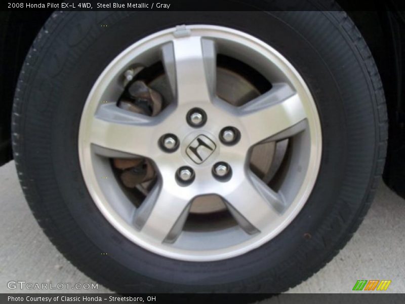 Steel Blue Metallic / Gray 2008 Honda Pilot EX-L 4WD