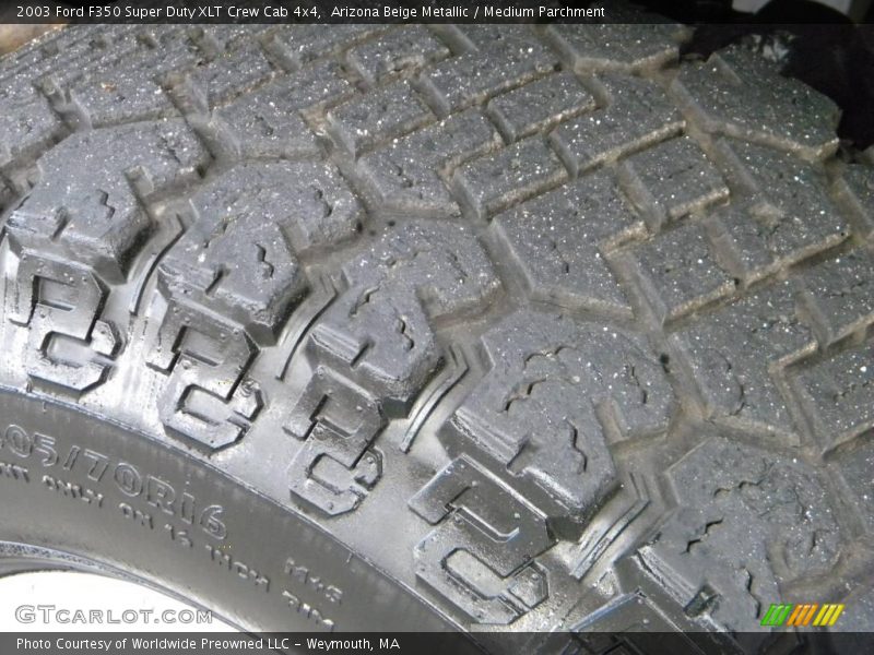 Arizona Beige Metallic / Medium Parchment 2003 Ford F350 Super Duty XLT Crew Cab 4x4