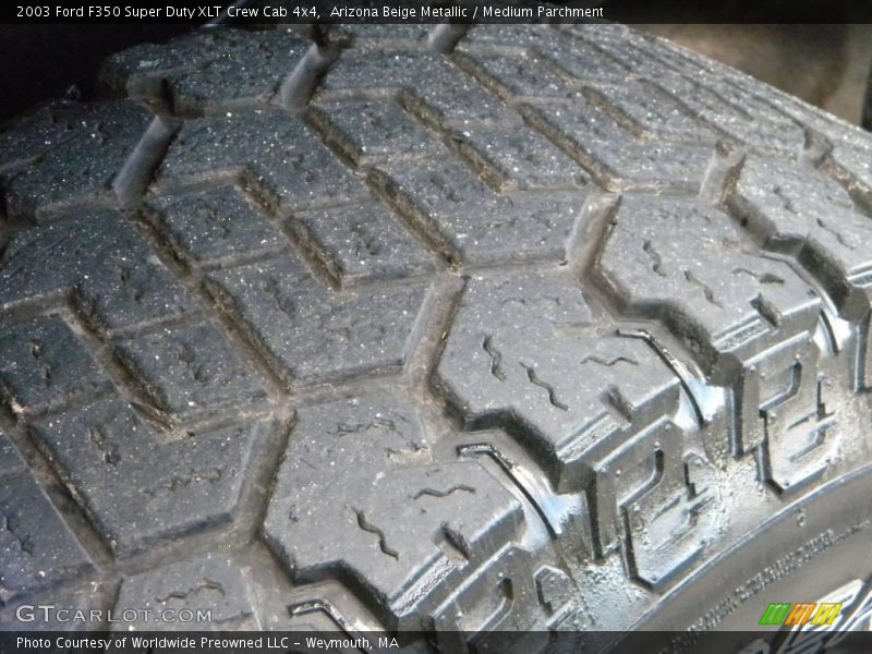 Arizona Beige Metallic / Medium Parchment 2003 Ford F350 Super Duty XLT Crew Cab 4x4