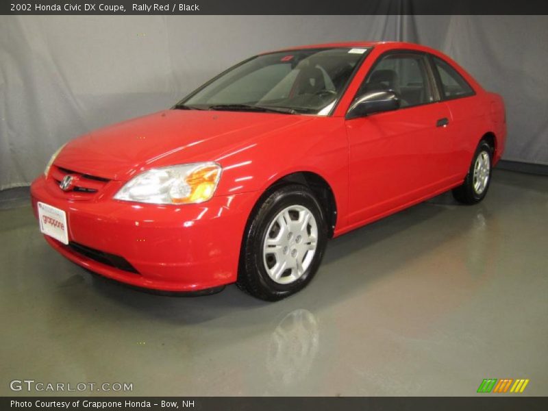 Rally Red / Black 2002 Honda Civic DX Coupe