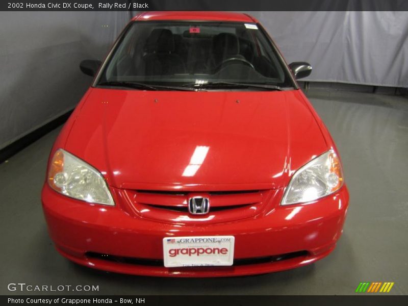 Rally Red / Black 2002 Honda Civic DX Coupe