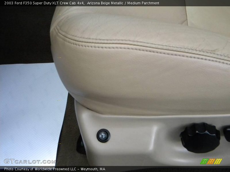 Arizona Beige Metallic / Medium Parchment 2003 Ford F350 Super Duty XLT Crew Cab 4x4
