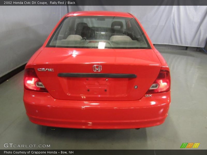 Rally Red / Black 2002 Honda Civic DX Coupe