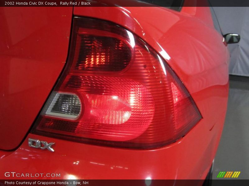 Rally Red / Black 2002 Honda Civic DX Coupe